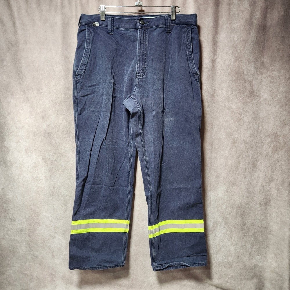 Carhartt FR Flame Resistant Reflective Work Pant Navy Blue 34x29 NFPA 2112 ARC 2